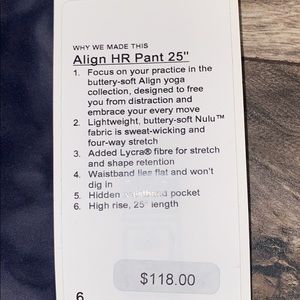 Align Lululemon Pants